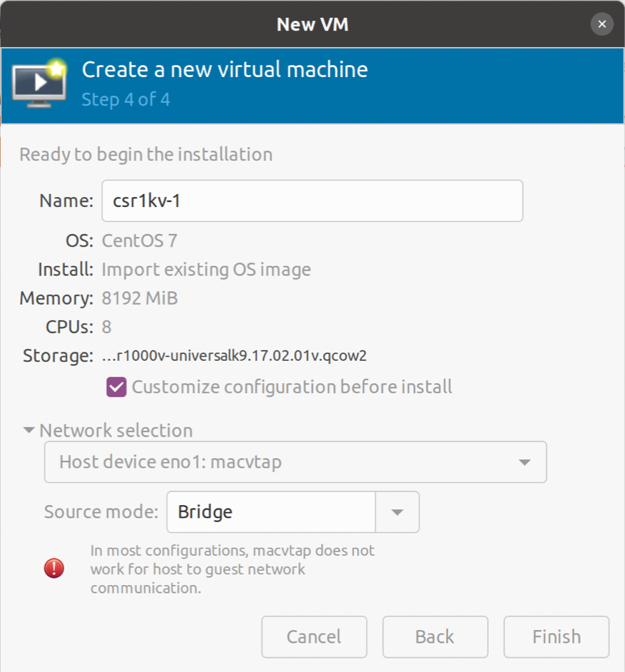 Virt-manager Step 4