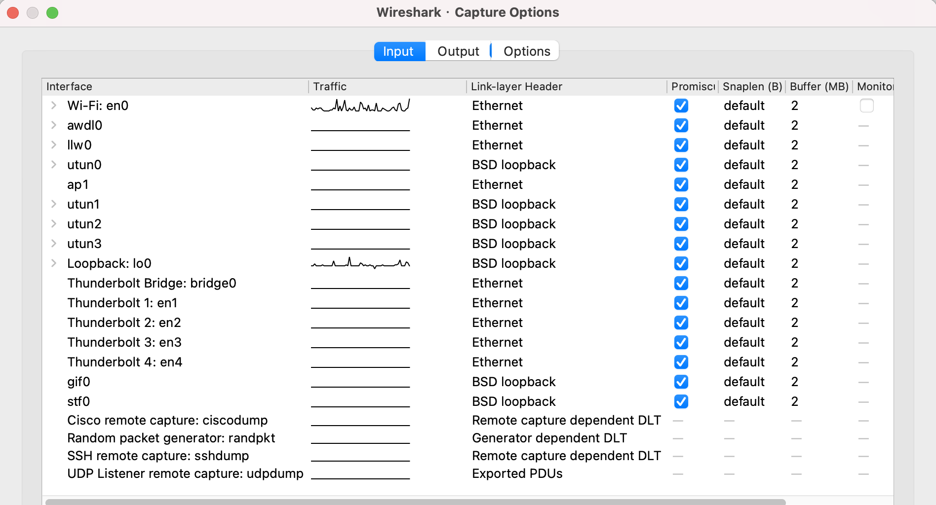 wireshark-int-list